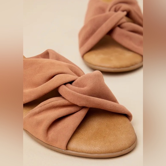 Lulu's Brown Knotted Slide Sandals - Picture 3 of 4